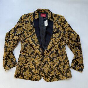 Guess Men’s Regular Fit Blazer With Paisley Printed Allover Size M